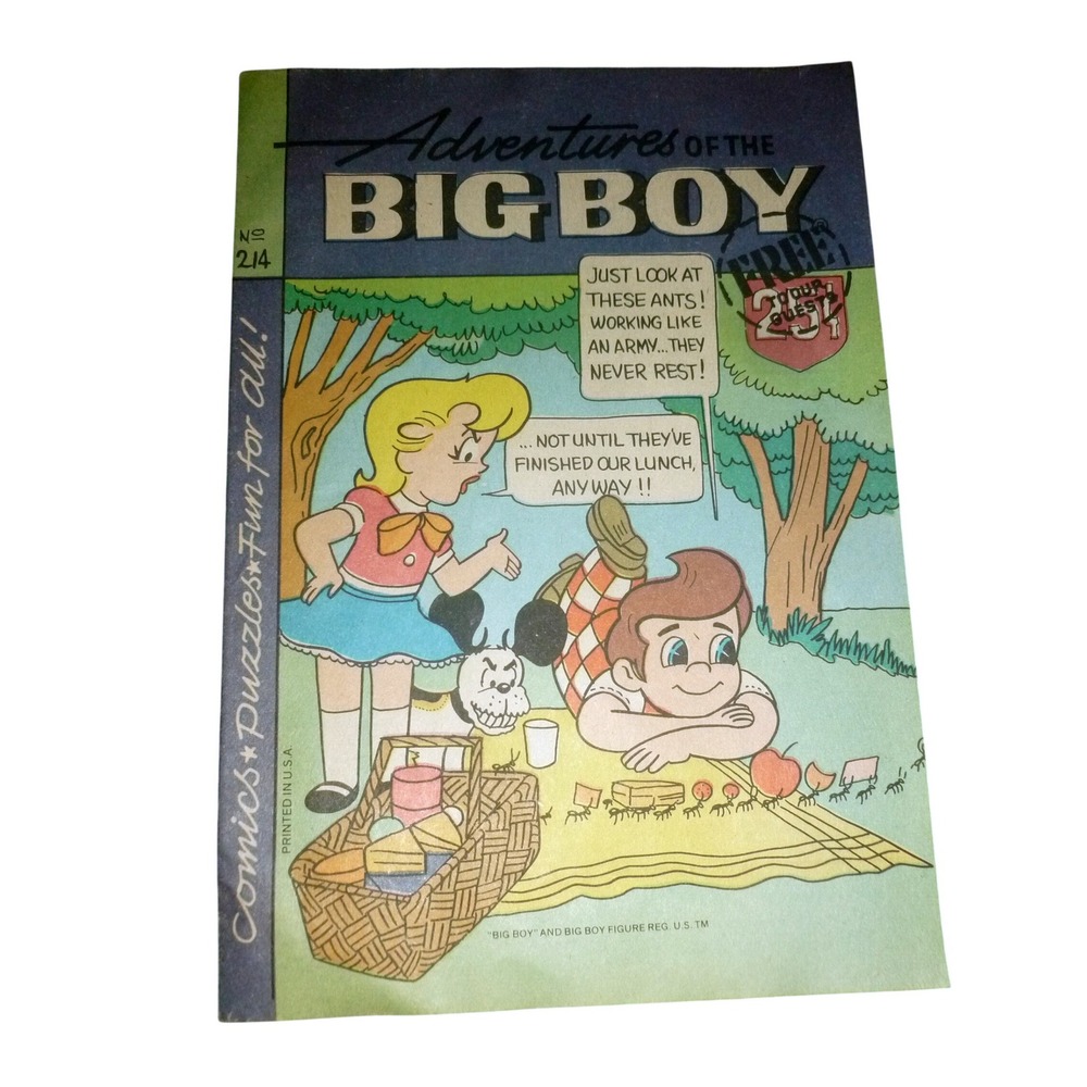 Vintage Adventures of the Big Boy Comic No 214 February 1975 Restaurant Promo